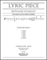 Lyric Piece Orchestra sheet music cover